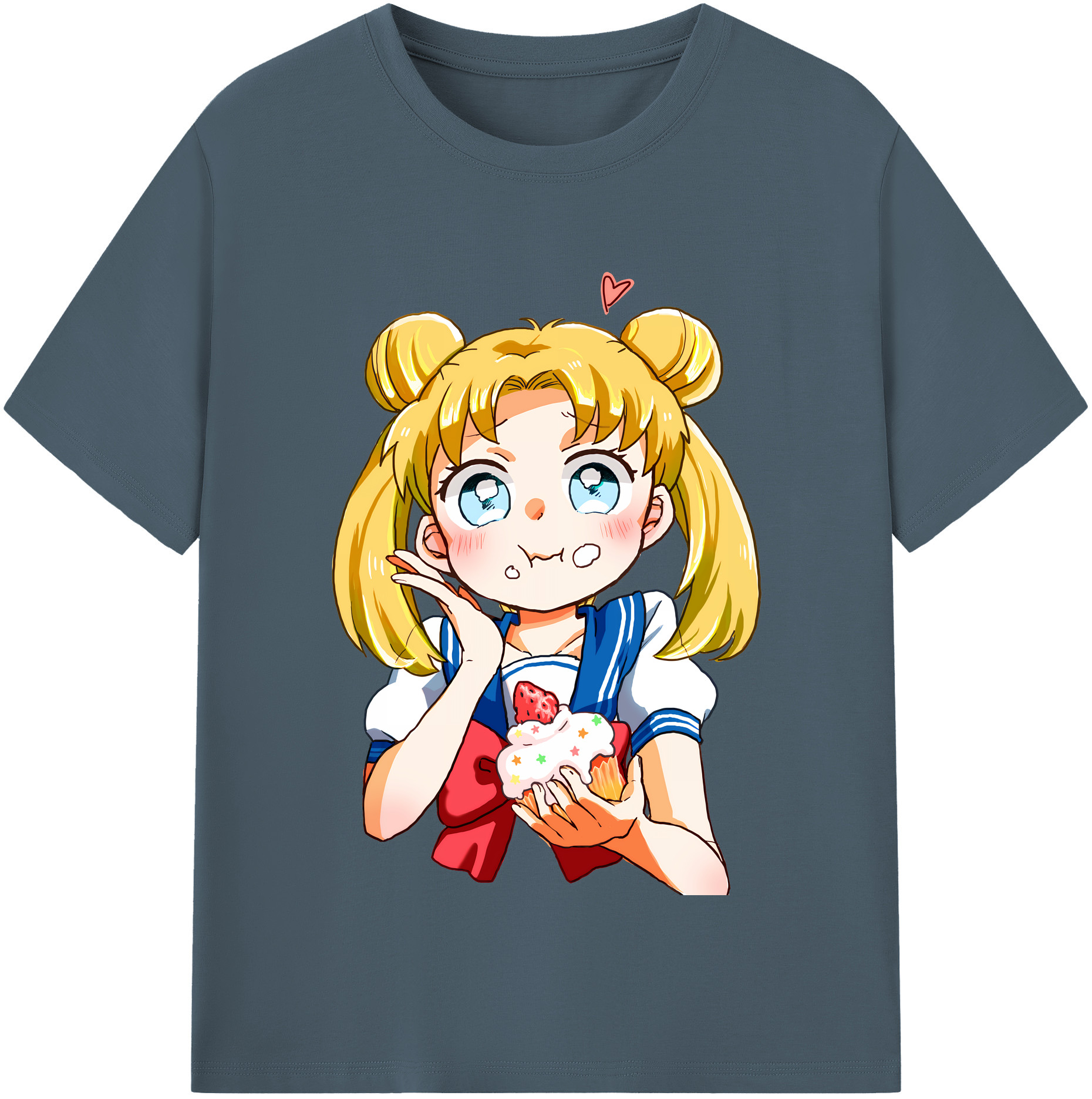 （画像用） 美少女戦士セーラームーン 愛野 美奈子 あいの みなこ Sailor Moon Aino Minako 綿100％半袖Tシャツ（フロントプリント）